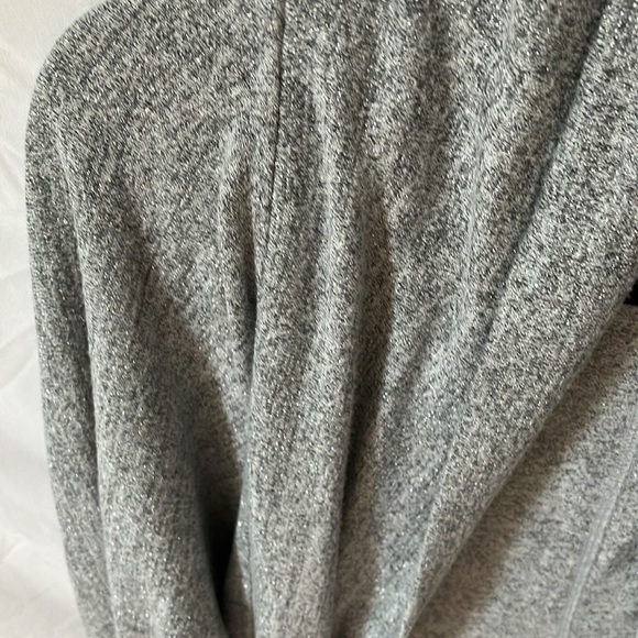 White House Black Market: Silver/Metallic Open Cardigan Sweater- L - Picture 5 of 16